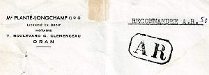 Oran enveloppes pub 698